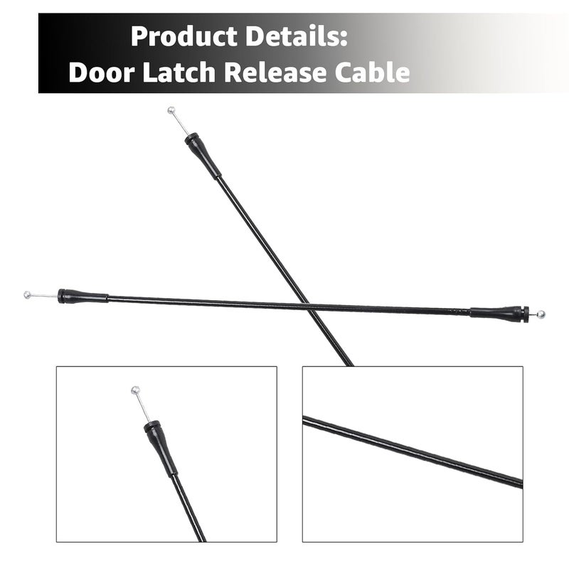 Sousery 2 Packs of Aftermarket Tailgate Cable for 1997-2002 Expedition Replaces F2UZ-15264A65-B F2UZ15264A65B Rear Door Latch Cable - Image 4
